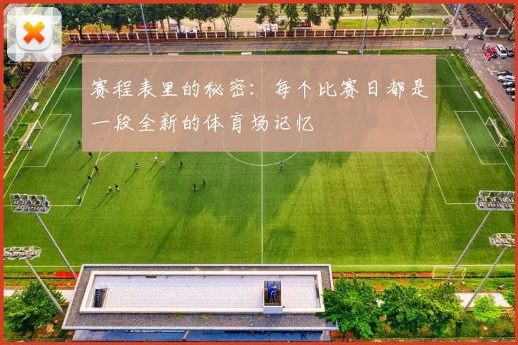赛程表里的秘密:每个比赛日都是一段全新的体育场记忆